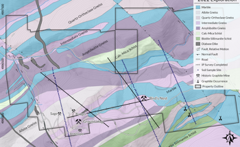 Graphite-Bearing Areas in the Ruby Graphite Project Identified