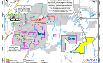Vital Battery Begins Exploration at its Dickson Lake Lithium Project