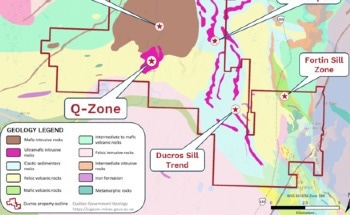 Québec Nickel Discovers New Large Nickel + Cobalt-Bearing Ultramafic Intrusion at Ducros
