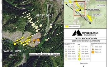Trailbreaker Conducts Surface Sampling at Castle Rock Property