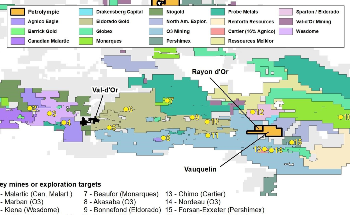 Strong Gold Anomalies Discovered on Vauquelin-Rayon d'Or