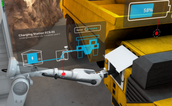 ABB Unveils Technology Demonstrator of eMine™ Robot Automated Connection Device, A New Power Charging Solution for Mining Trucks