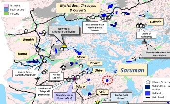 Midland Exploration Strikes Gold at Saruman Projects