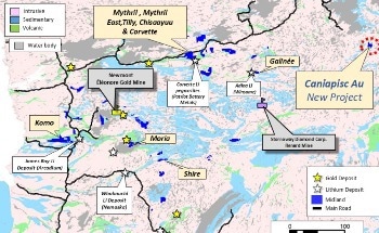 Midland Intersects Anomalous Gold at Caniapisc Au Project