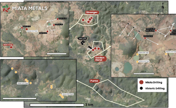 Miata Metals Provides Update on Sela Creek Drilling Program