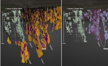 Radisson Expands High-Grade Gold Mineralization Across Previously Undrilled "Trend 1-Trend 2 Gap" at the O'Brien Gold Project